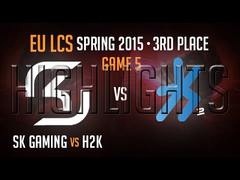 H2K vs SK Gaming Game 5 highlights 3rd Place Playoff - S5 EU LCS Spring 2015 Playoffs - H2K vs SK G5
