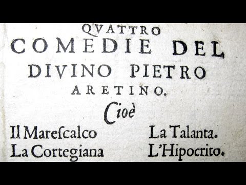 Pietro Aretino - Quattro comedie - 1588