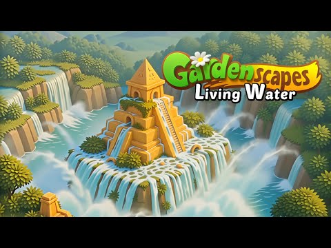 GARDENSCAPES New Acres | Temple of LIVING WATER | Gameplay Walkthrough