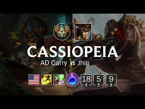 Cassiopeia Bot vs Jhin - NA Master Patch 8.24