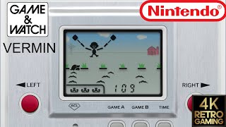 Vermin Nintendo Game & Watch 4k Gameplay