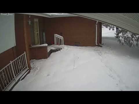 Snow storm time lapse, January 12-13, 2024, Wataga, IL