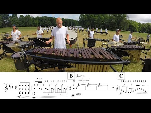 2017 Madison Scouts Front Ensemble - LEARN THE MUSIC to "O2"
