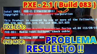 ★En ESPAÑOL★ Como Reparar ERROR Exiting PXE ROM/ ERROR Media test ufailure, check cable/ Build 083
