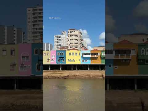 Casario histórico da Beira-Rio, em Tubarão, SC.