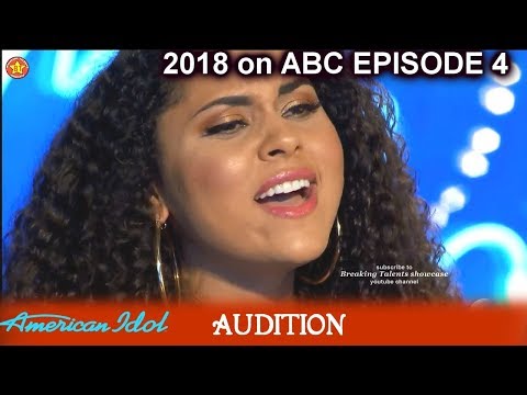 Brittany Holmes a Vocal Coach Gets a NO "I Have Nothing”  Audition American Idol 2018 Episode 4