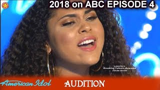 Brittany Holmes a Vocal Coach Gets a NO &quot;I Have Nothing”  Audition American Idol 2018 Episode 4