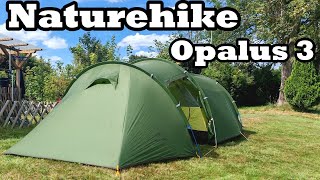 Naturehike Opalus 3 - Viel Platz im 3 Personen Tunnelzelt - Trekkingzelt