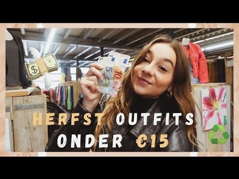 TWEEDEHANDS HERFST-OUTFITS vinden onder de €15 🍂💸 - budget outfit challenge
