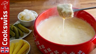 Swiss Cheese Fondue Recipe - made with two types of cheese