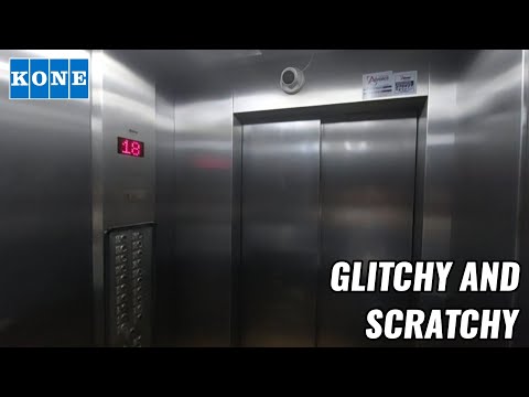 Glitchy KONE TMS50e (modernized) Traction Elevators (East Tower) - Rio Condo, S-14th Ave. - GO, BR