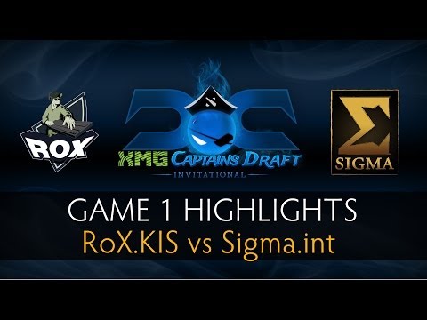 Dota 2 RoX.KIS vs Sigma.int - Game 1 Highlights - The XMG Captains Draft Invitational