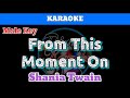 From This Moment On by Shania Twain (Karaoke : Male Key)