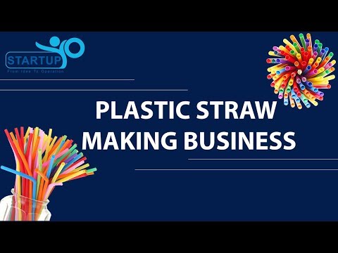 Plastic straw making business