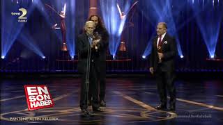 Harun Kolçak&#39;ın ödülünü alan Eşref Kolçak ağlattı