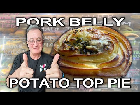 Pork Belly Potato Top Pie 😋🥧