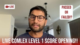 COMLEX Level 1 Score Reveal – My Live Reaction! (Did I Pass or Fail) | Thoughts | Step 1 USMLE
