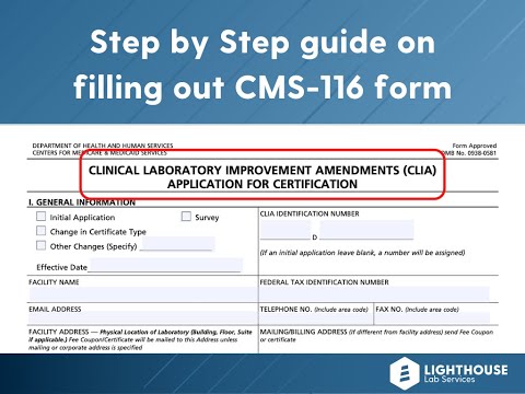 How to apply for a CLIA certificate? Filling out...