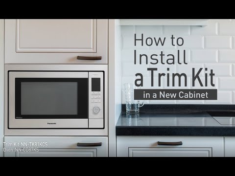 Panasonic - Microwave Ovens - Function - How to Install a Panasonic Trim Kit in a Cabinet.