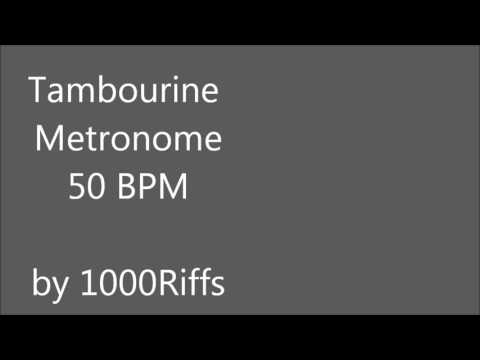 Tambourine Metronome 50 BPM - Beats Per Minute