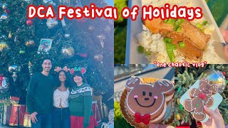 Festival of Holidays Disney California Adventure Vlog | Try ✨New✨ Holiday Foods with us