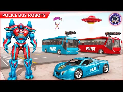 Bus Robot Car War - Robot Game