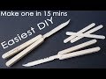 EASIEST Way To Make Popsicle Stick Butterfly Knife DIY 2018