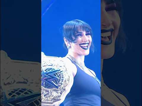 Rhea Ripley got a warm welcome at #WWERaw in Portland 🔥