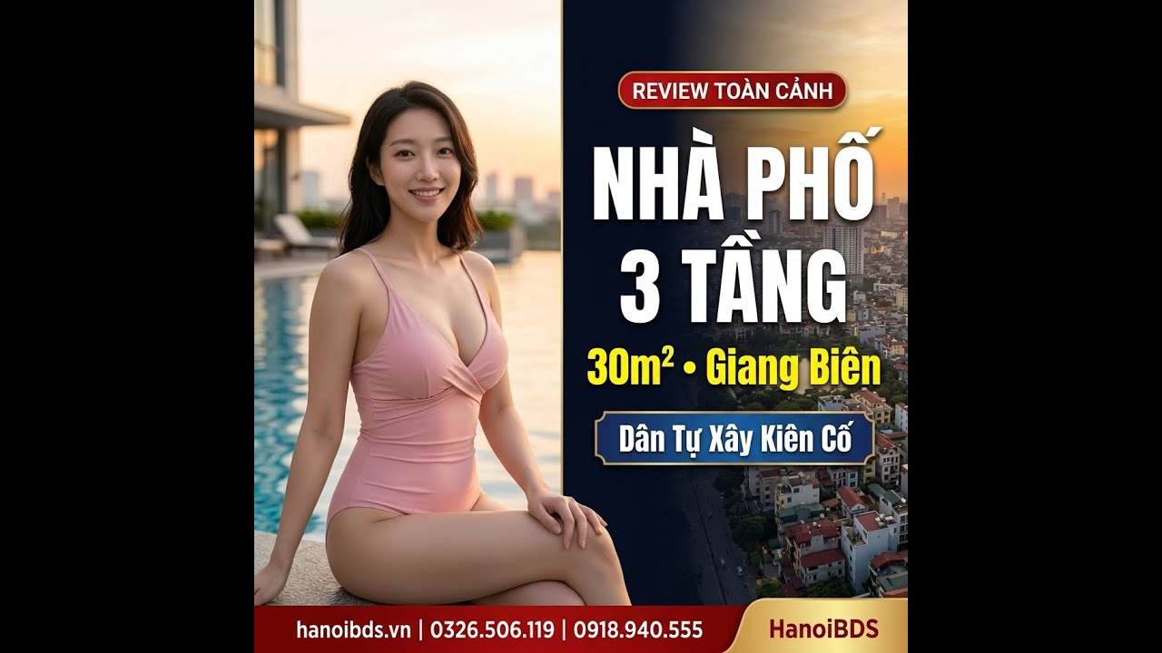 Bán Nhà 3 Tầng Giang Biên Việt Hưng 30m²: Dân Tự Xây Kiên Cố Cực Đẹp | HanoiBDS.vn