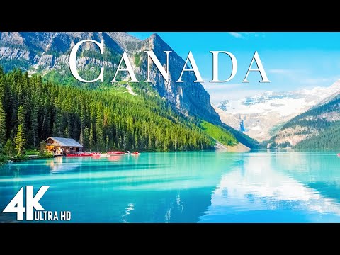FLYING OVER CANADA (4K UHD) - Relaxing Music Along With Beautiful Nature Videos - (4K Video HD)