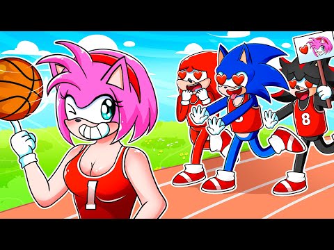 Basketball Player AMY Gets a Fan Club?! Who Will She Choose?! | Sonic The Hedgehog 3 Animation