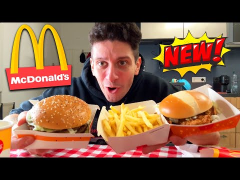 I'M TRYING THE NEW McDonald's BIG ARCH SANDWICH!!