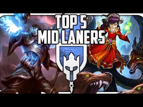 SMITES TOP 5 MID LANERS! WHICH HUNTER MADE THE LIST?