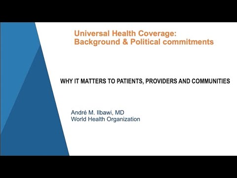Universal Health Coverage: Background & Political Commitments (Webinar)