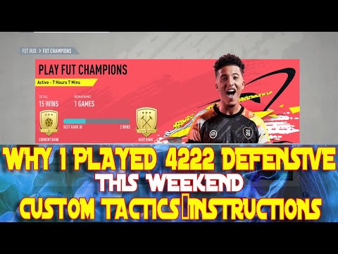 FIFA 20 4222 DEFENSIVE FORMATION |CUSTOM TACTICS AND INSTRUCTIONS|FIFA ULTIMATE TEAM