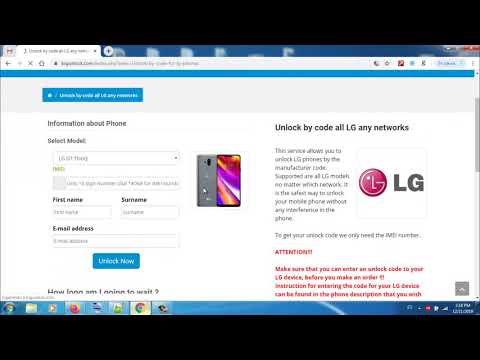 How to Unlock LG G7 ThinQ by Imei Code - SIM network unlock pin -bigunlock.com