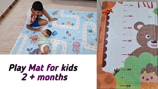 Play mat for Babies 2 + months  ll  Intelliskill Double Sided Water Proof Reversible Baby Play Mat