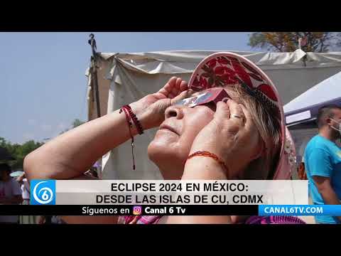 Video: Eclipse 2024 en México desde las islas de CU, CDMX