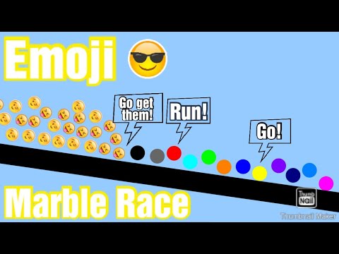 Escape Emojis - Infection Marble Race| Major League Marble Race (MLMR) In Algodoo