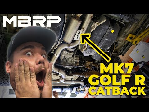 MK7 GOLF R | MBRP CATBACK BEFORE & AFTER SOUND!