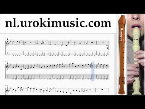 Blokfluitles (B.) Mission Impossible - Theme Muzieknoten Cursus Deel#1 um-i374