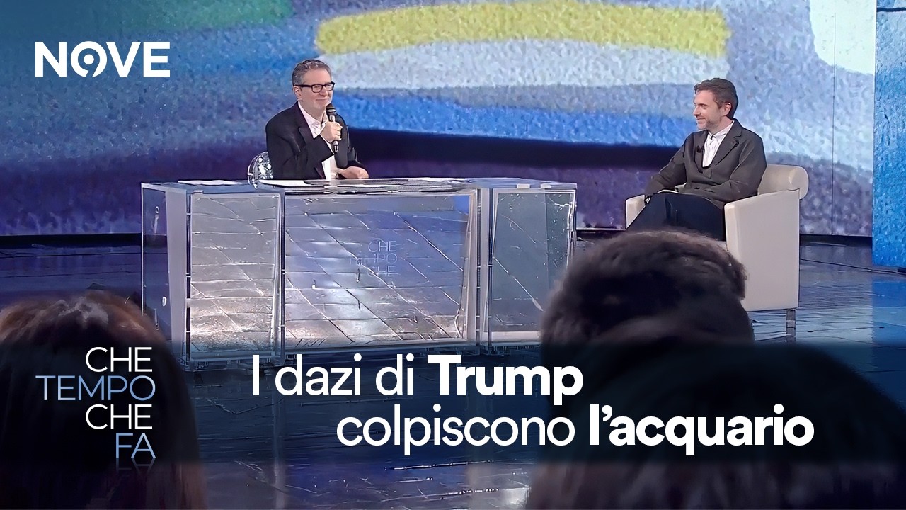 Fabio Fazio "A causa dei dazi di Trump non ci sono i pesci" | Che tempo che fa