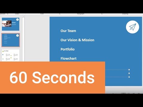 How to Make a Table of Contents in Powerpoint in 60 Seconds Video