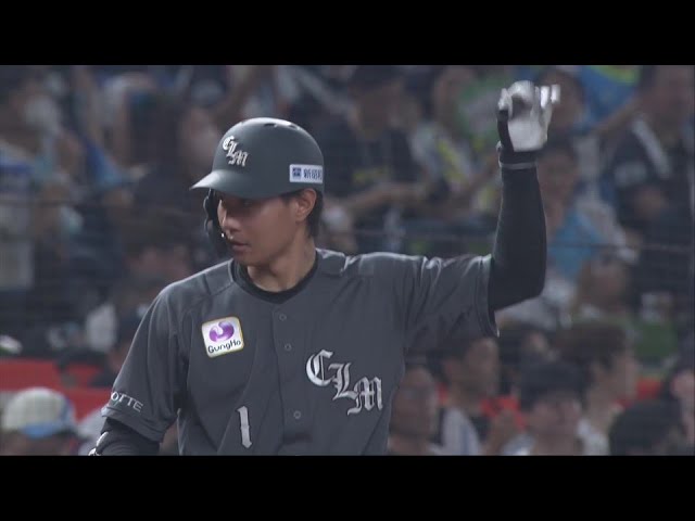 【8回表】本日2本目!! マリーンズ・藤原恭大 タイムリー3ベースヒットで点差を広げる!! 2024年7月7日 埼玉西武ライオンズ 対 千葉ロッテマリーンズ