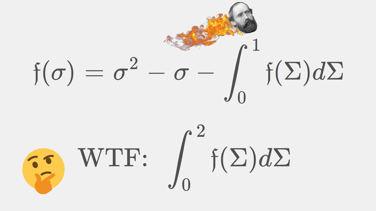WTF is this equation? Exploring a Fredholm Integral Equation