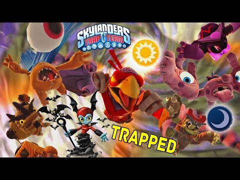 Trapping Light & Dark Villains Cutscenes & Portal Effects! w/ Bat Spin Skylanders Trap Team Gameplay Video