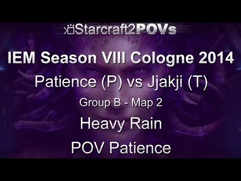 SC2 HotS - IEM VIII Cologne 2014 - Patience vs Jjakji - Group B - Map 2 - Heavy Rain - Patience
