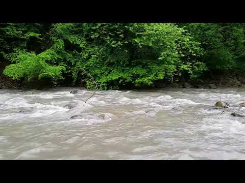 8 HOURS of Soothing River Sounds for Relax, Study, Work 🌦️  Cascade River of Stewart Canyon, Сanada