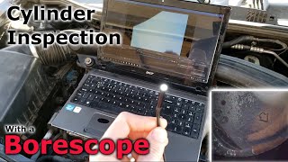 Car Engine Cylinder Inspection Using a Borescope Camera