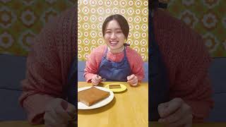 卵焼き器で焼ける絶品チョコチーズケーキ!#shorts